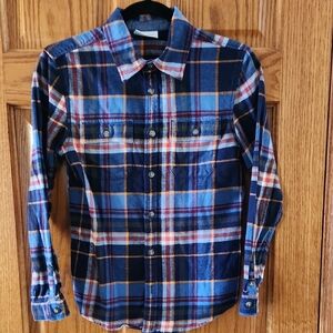 Gymboree Kids Blue and Red Plaid Button Down Shirt